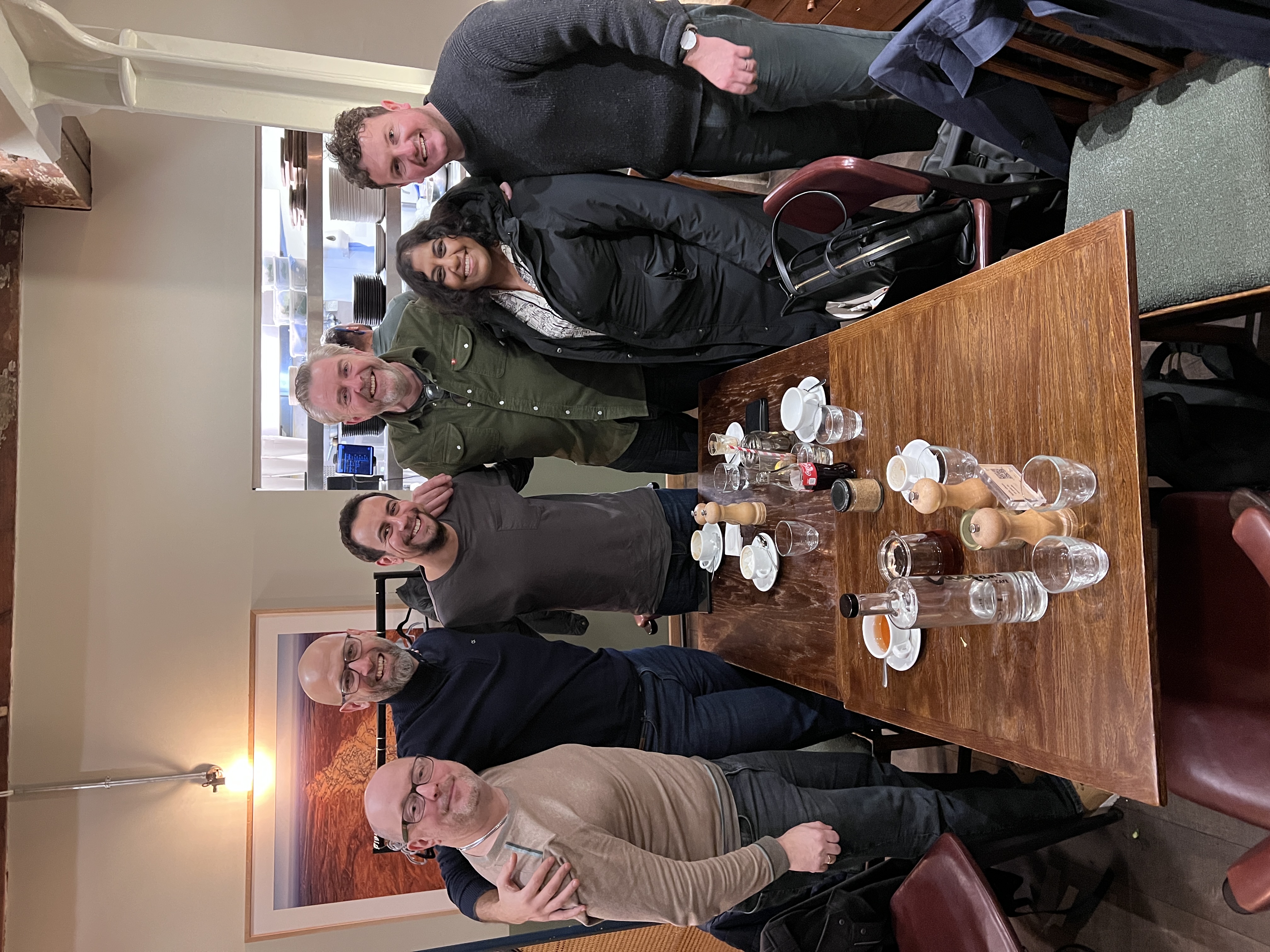 Employer Content Club members at lunch